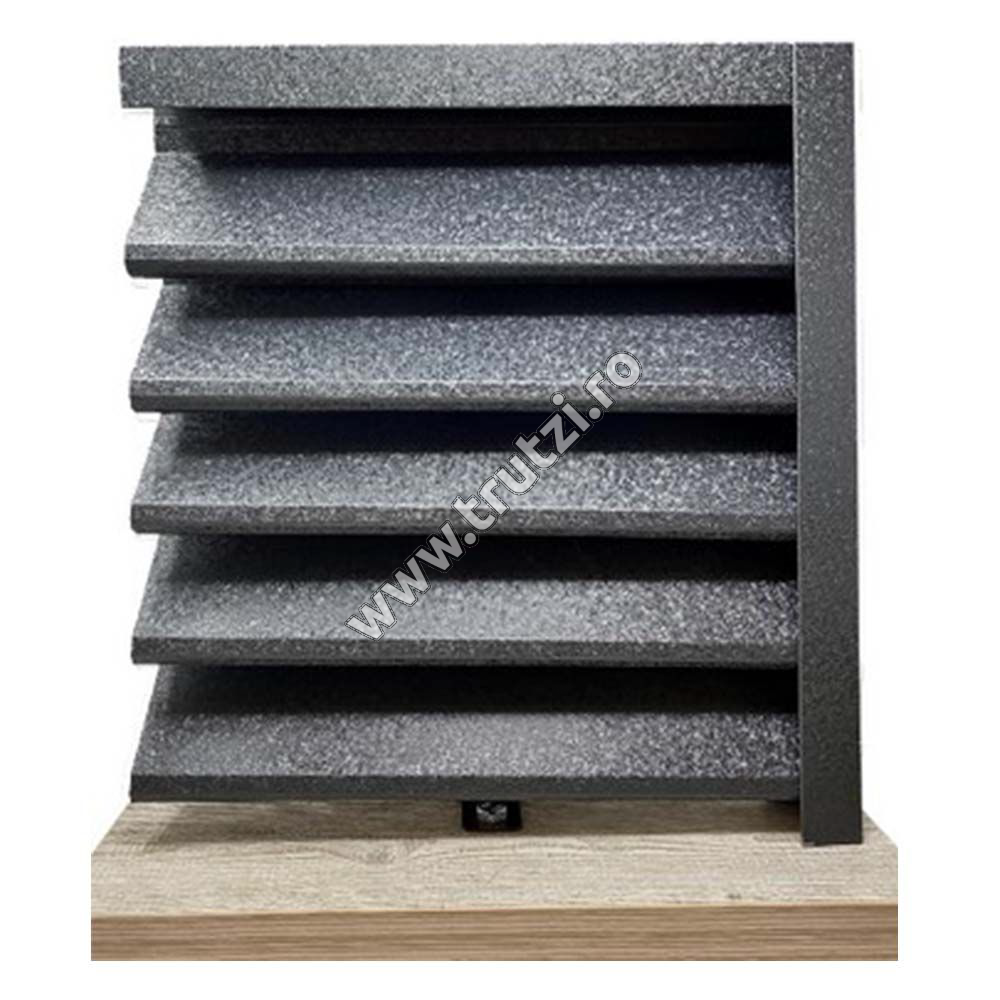 Imagine profil u orizontal v-mat structurat, gri ral 7024