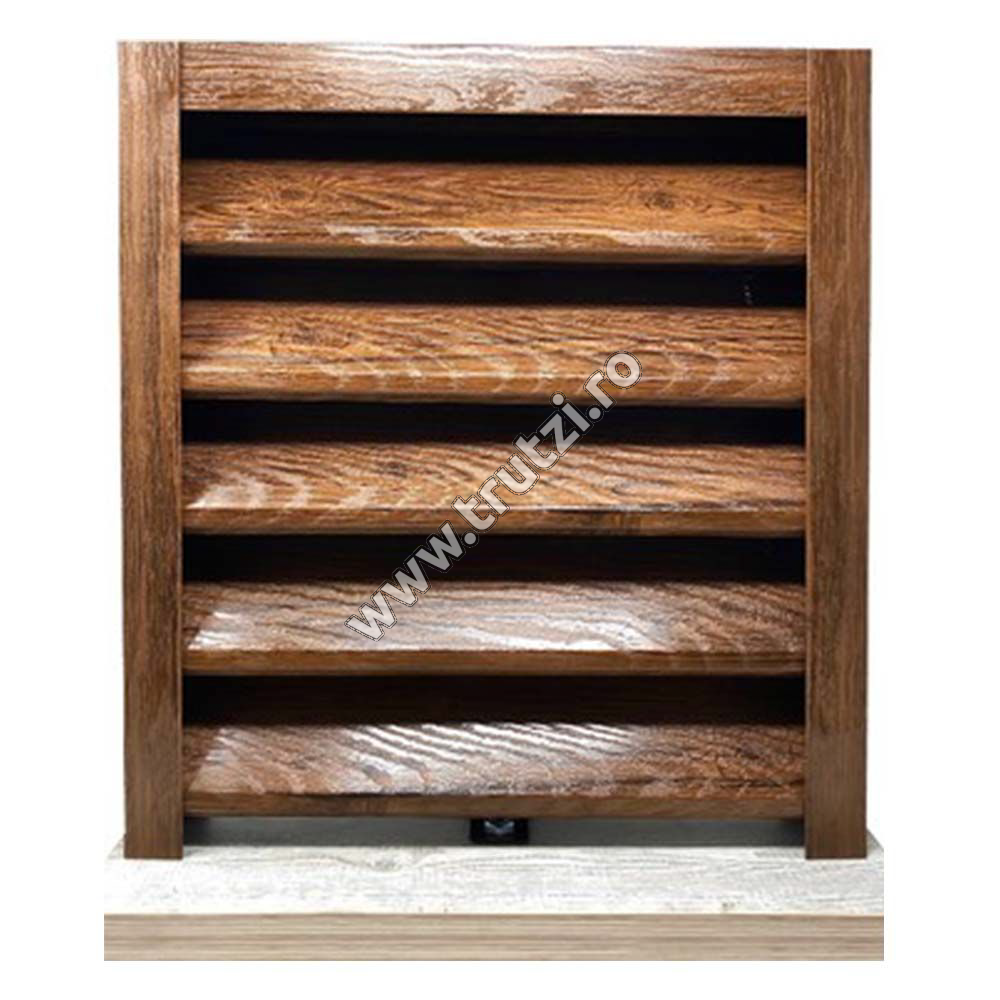 Imagine profil u vertical perforat imitatie lemn nuc
