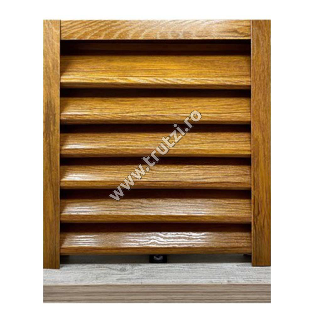 Imagine profil u vertical perforat imitatie lemn stejar