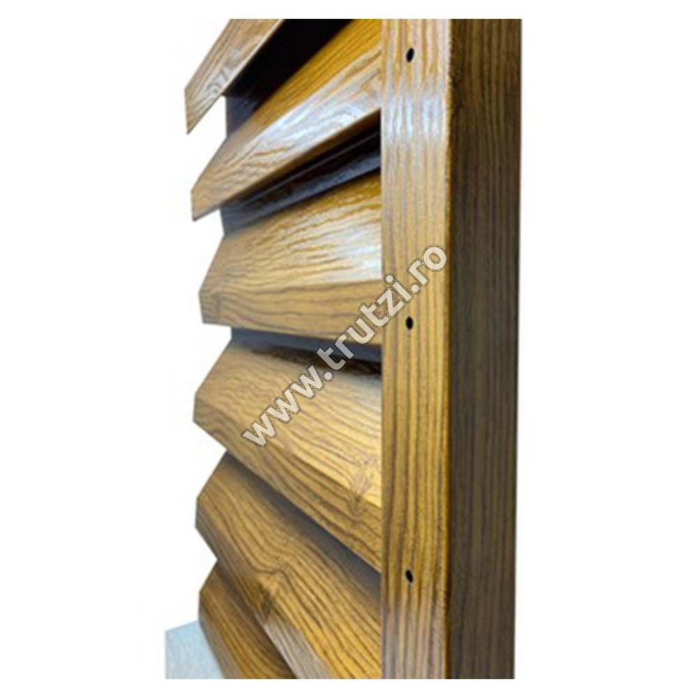 Imagine profil u vertical perforat imitatie lemn stejar