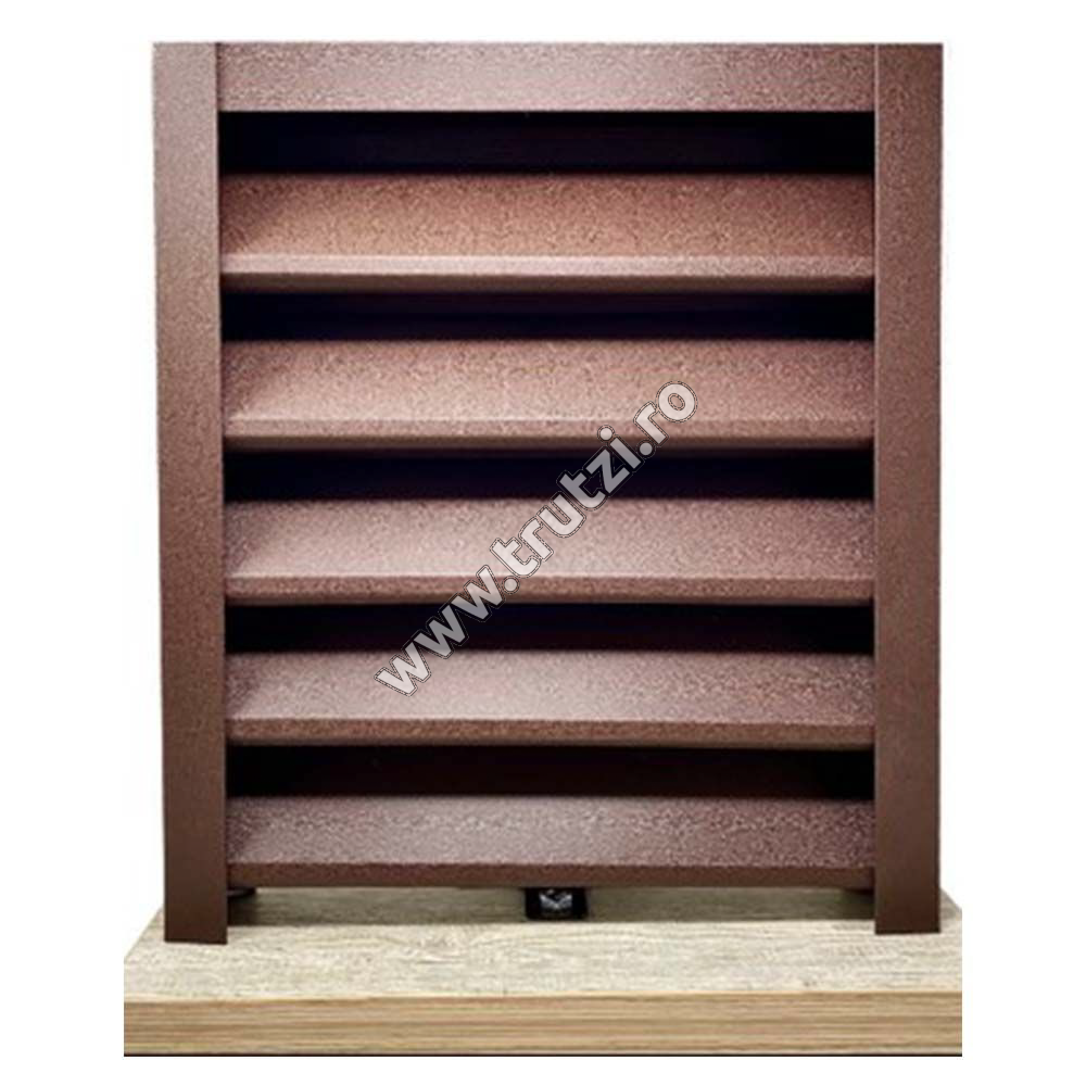 Imagine profil u vertical perforat mat bgm, maro ral 8017