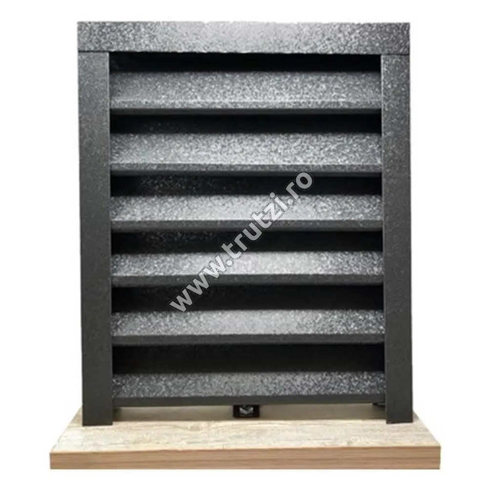 Imagine profil u vertical perforat v-mat structurat, gri ral 7024