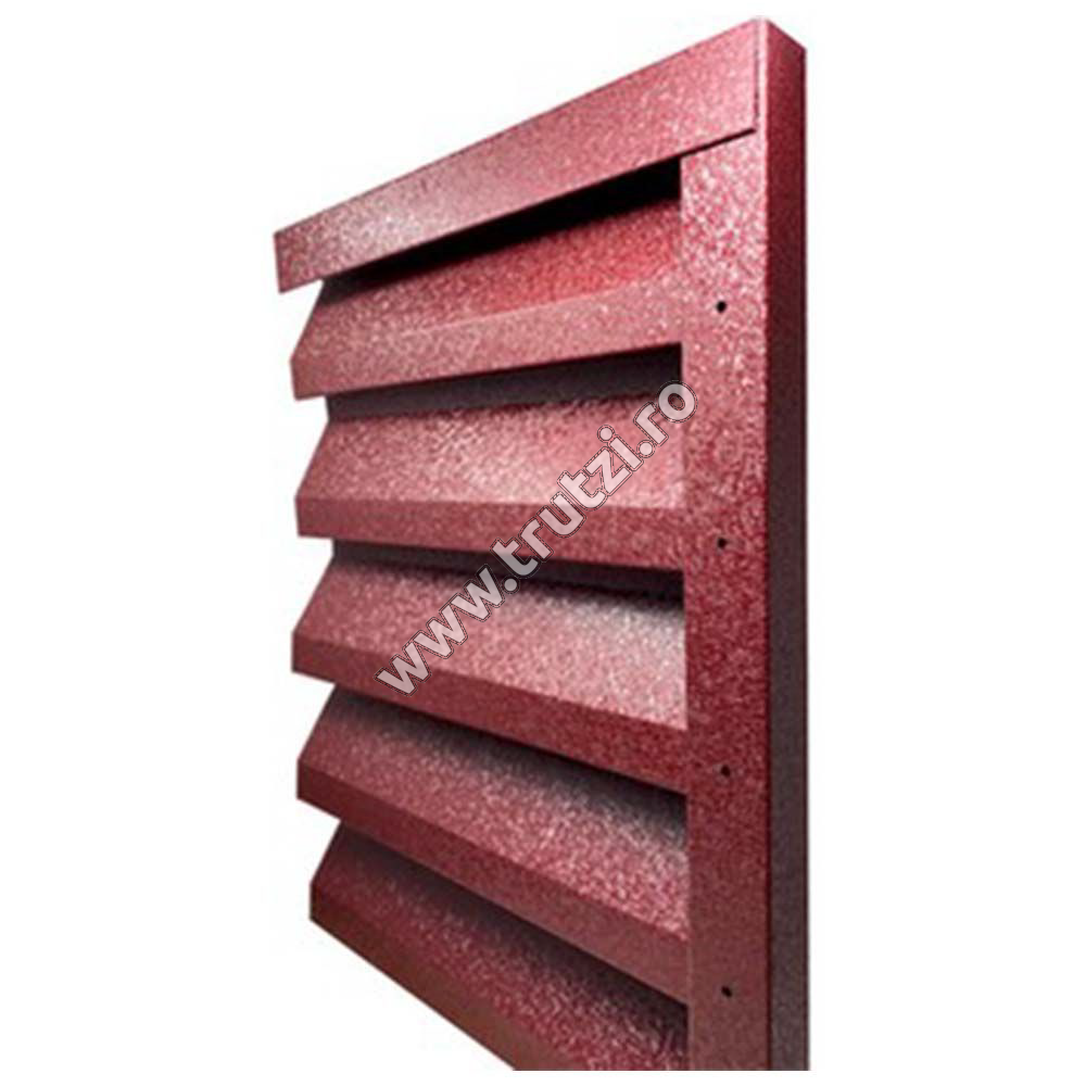 Imagine profil u vertical perforat v-mat structurat, visiniu ral 3005