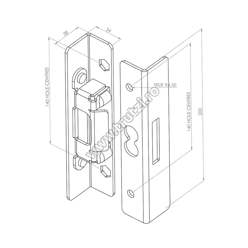 Protecție încuietoare Gatemaster superlock, bsks