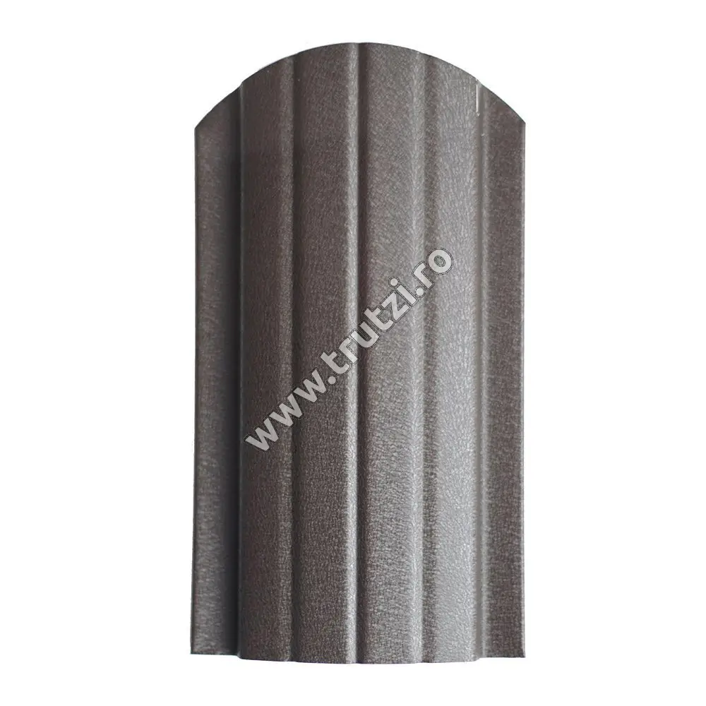 Imagine sipca omega 0.43 mm vopsita pe ambele parti gri antracit ral 7024