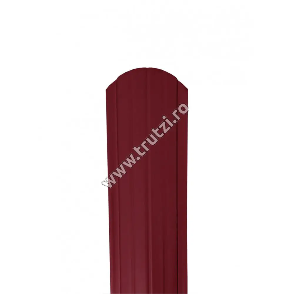 Imagine sipca omega 0.43 mm vopsita pe ambele parti visiniu ral 3005