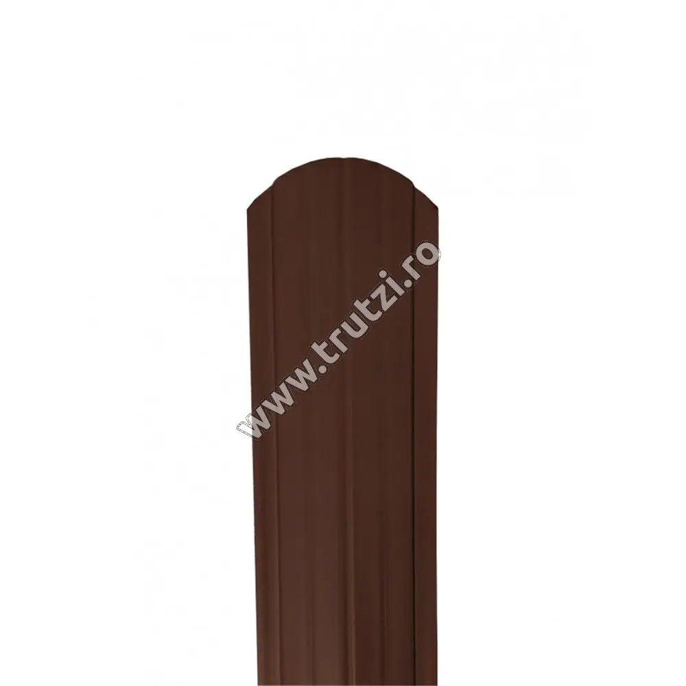 Imagine sipca omega 0.45 mm vopsita pe ambele parti maro ciocolata ral 8017