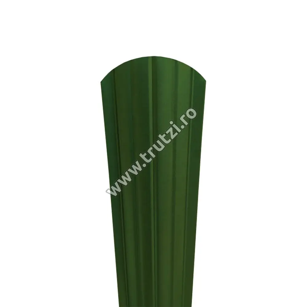 Imagine sipca omega 0.50 mm vopsita pe o parte verde ral 6020 mat structurat