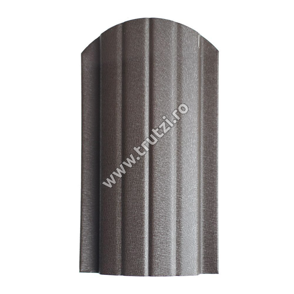 Imagine sipca omega 0.55 mm vopsita pe ambele parti grafit gri ral 7024