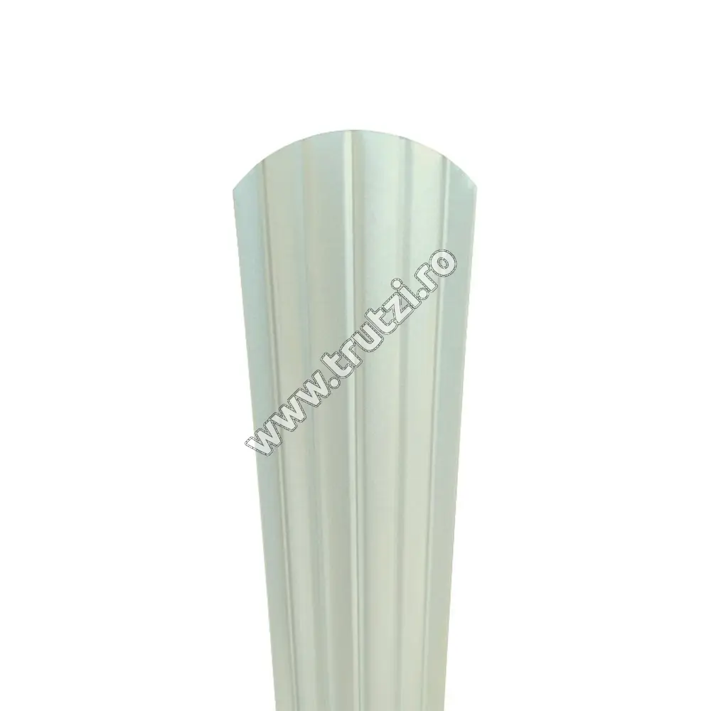 Imagine sipca omega 0.55 mm vopsita pe ambele parti gri-alb ral 9002