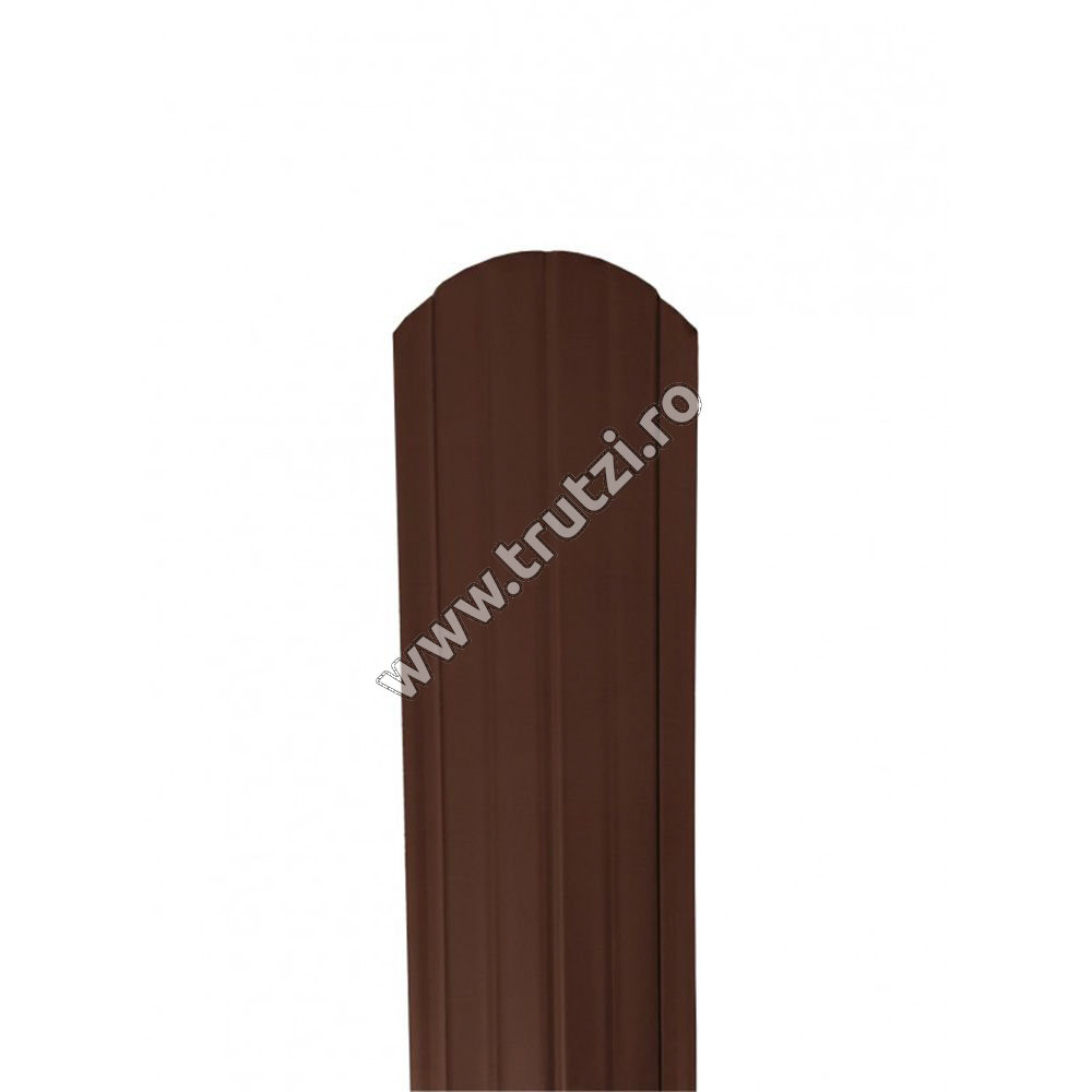 Imagine sipca omega 0.55 mm vopsita pe ambele parti maro ciocolata ral 8017
