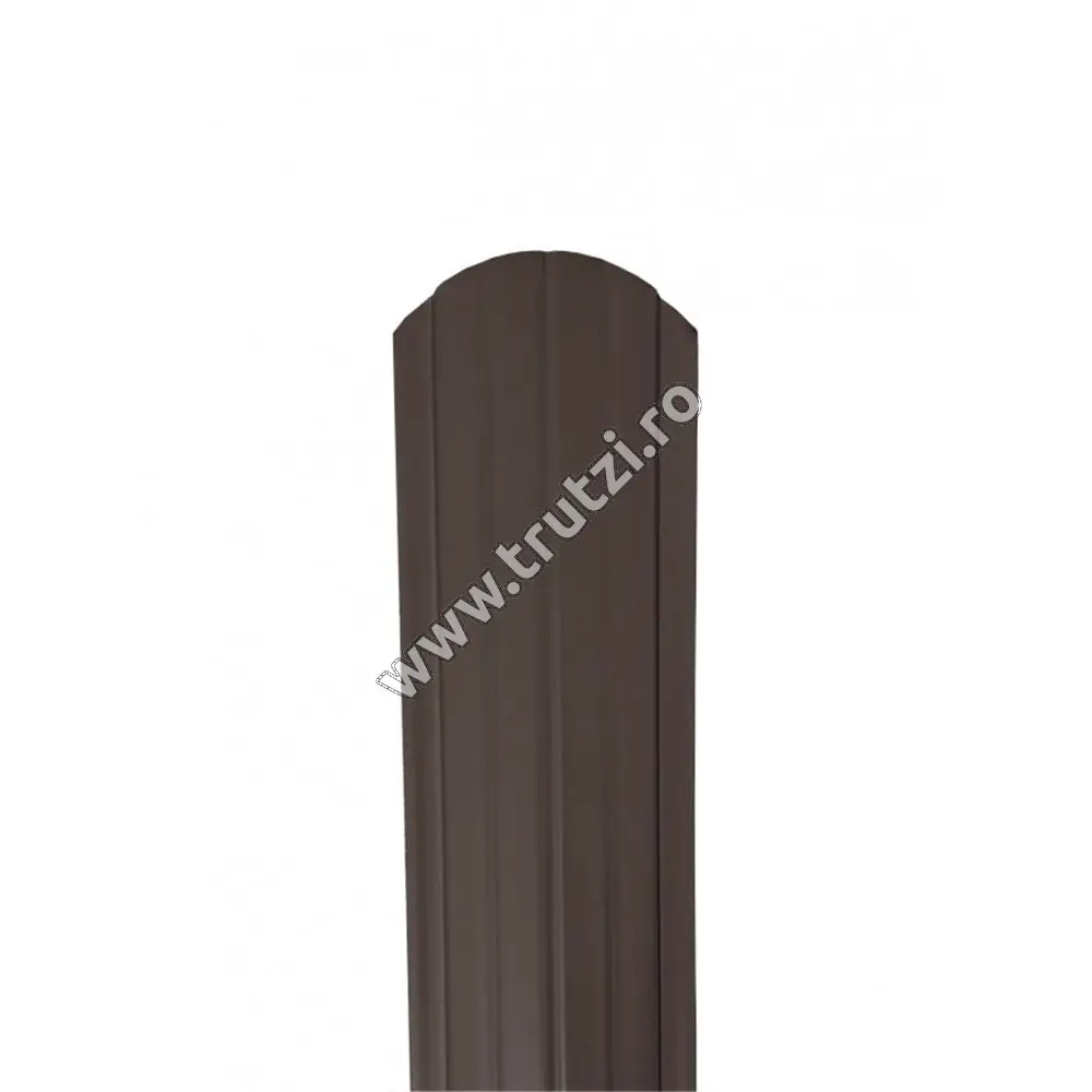 Imagine sipca omega 0.55 mm vopsita pe ambele parti maro gri ral 8019