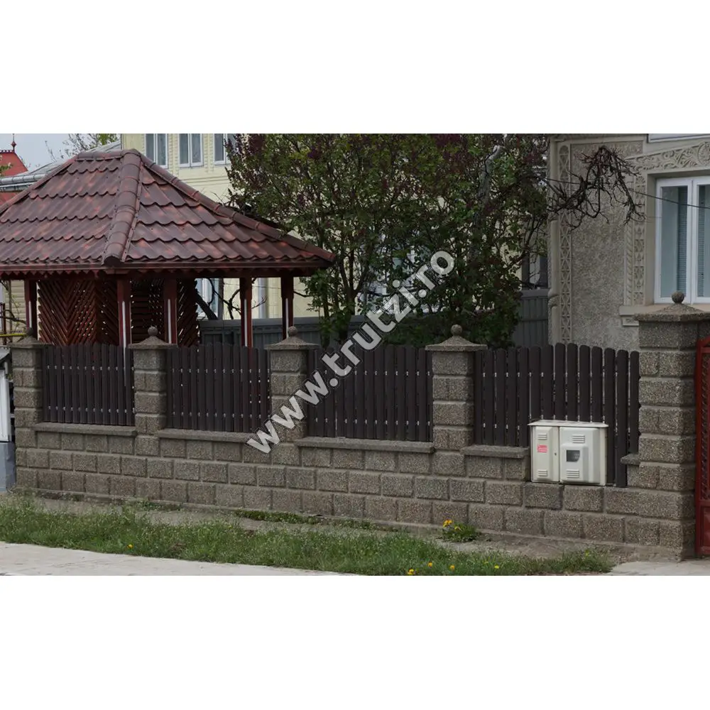 Șipcă Omega 0.55 mm vopsită pe ambele părți maro gri RAL 8019