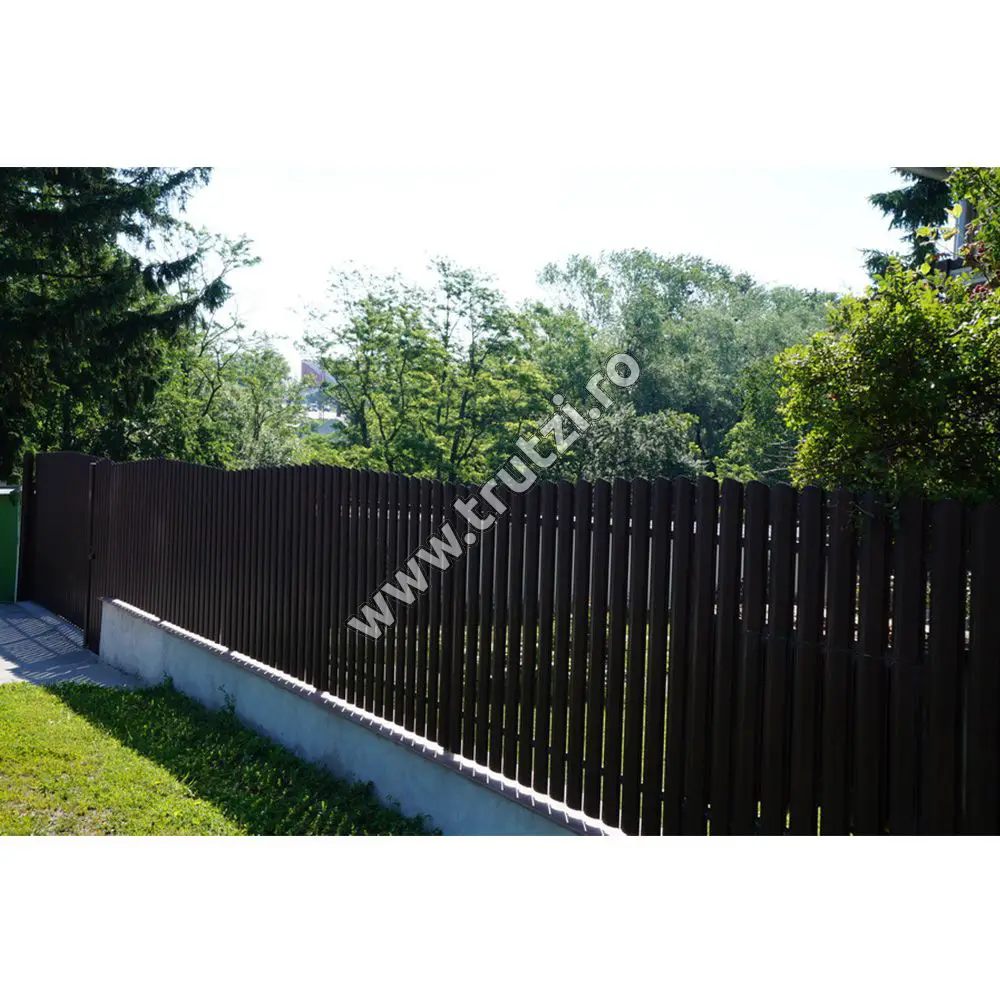 Șipcă Omega 0.55 mm vopsită pe ambele părți maro gri RAL 8019
