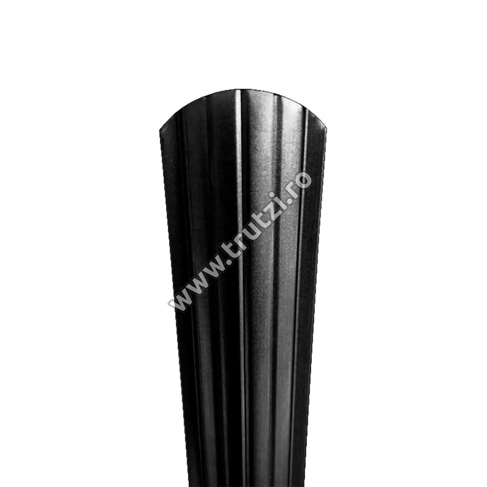 Imagine sipca omega 0.55 mm vopsita pe ambele parti negru ral 9005
