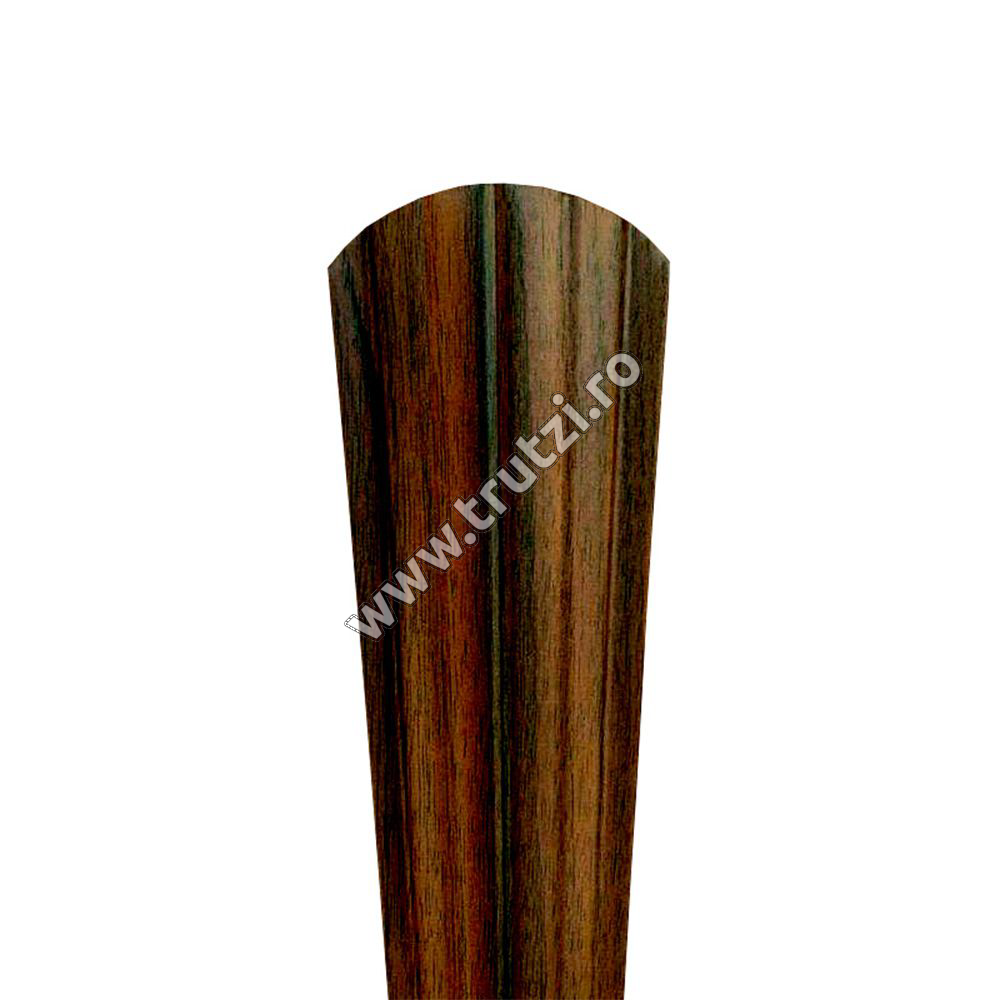 Imagine sipca omega 0.60 mm vopsita pe ambele parti nuc inchis