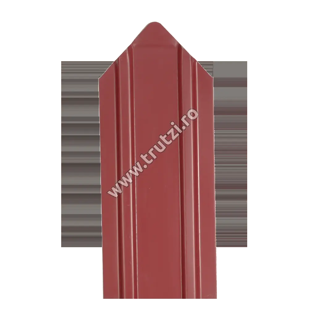 Imagine sipca rosu ral 3009 h 1200 l 100 gr. 0.45 mm vopsita pe o parte