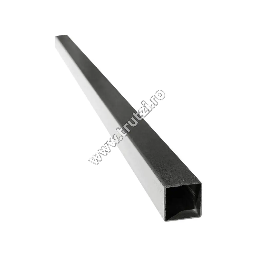 Imagine stalp de gard 100x100x1.5mm, lungime - 2000mm gri antic