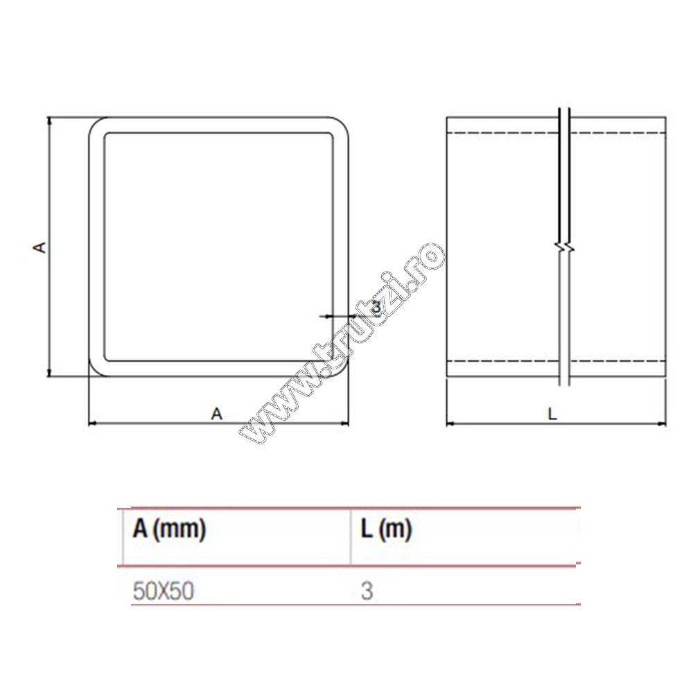 Stâlp pentru fixare balama kit Albatros Comunello, ABS-10-g