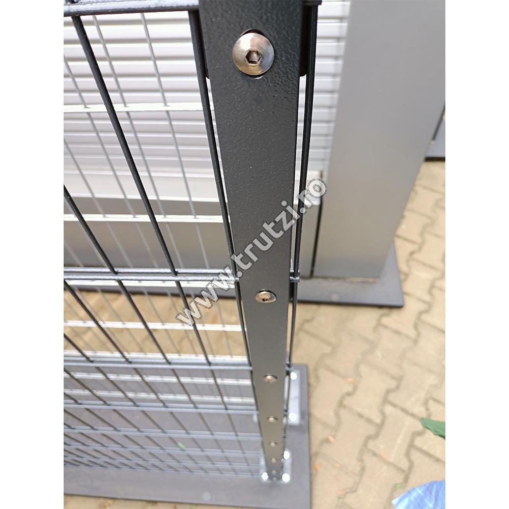 Stâlp zincat 60*40*1.5 pentru panou 2D, H 2200mm