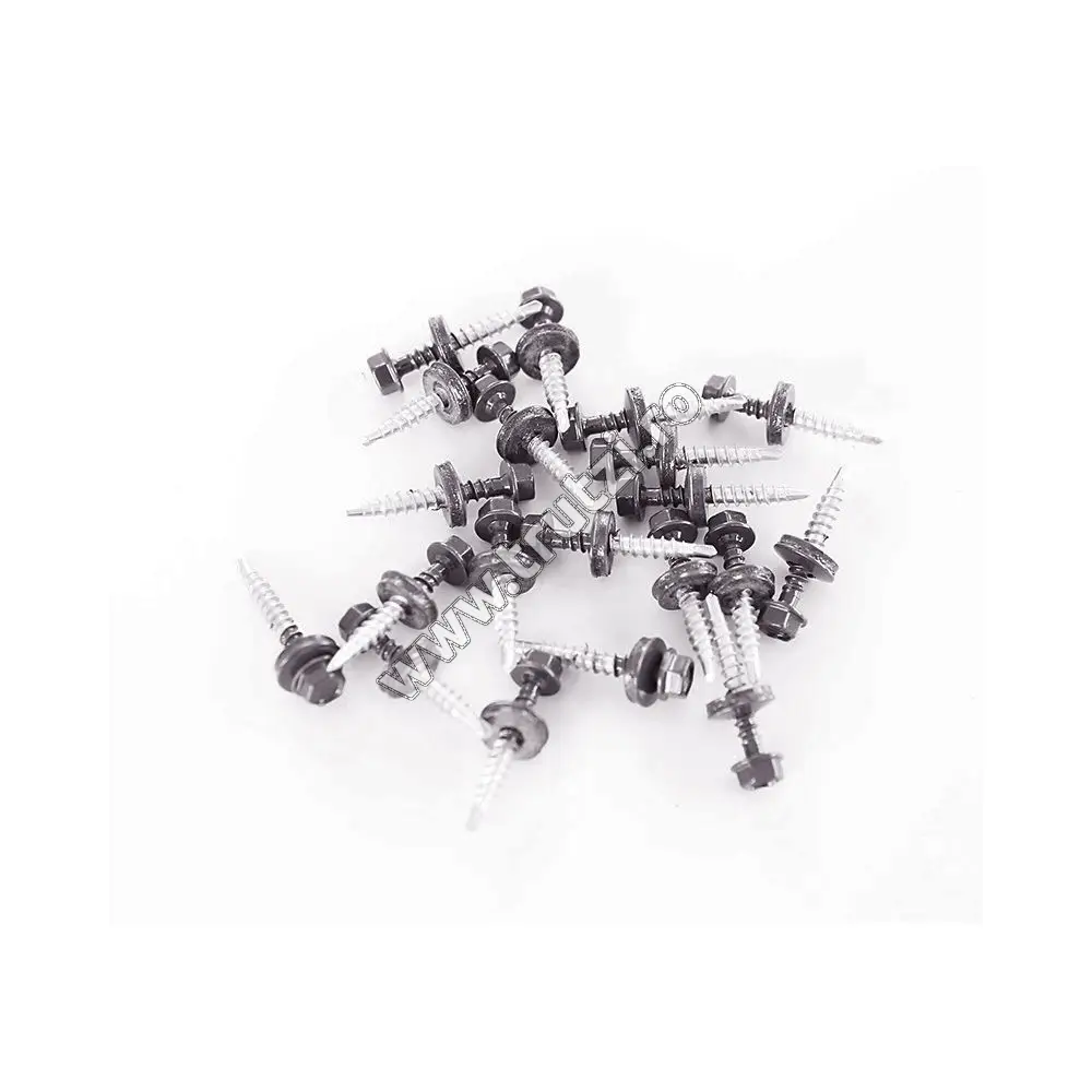 Imagine surub 250 buc/set, culoare gri antic