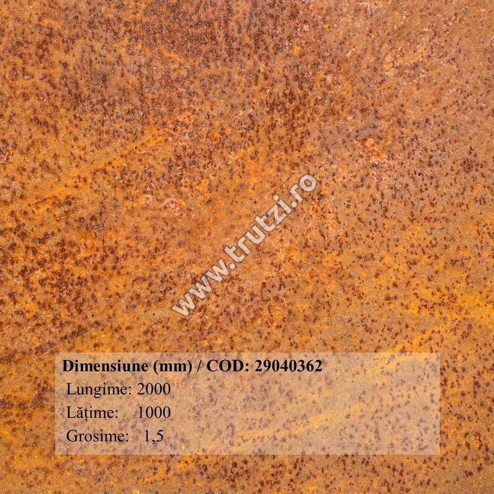 Imagine tabla tip corten 2000x1000mm, gr. 1.5mm, s355j0wp