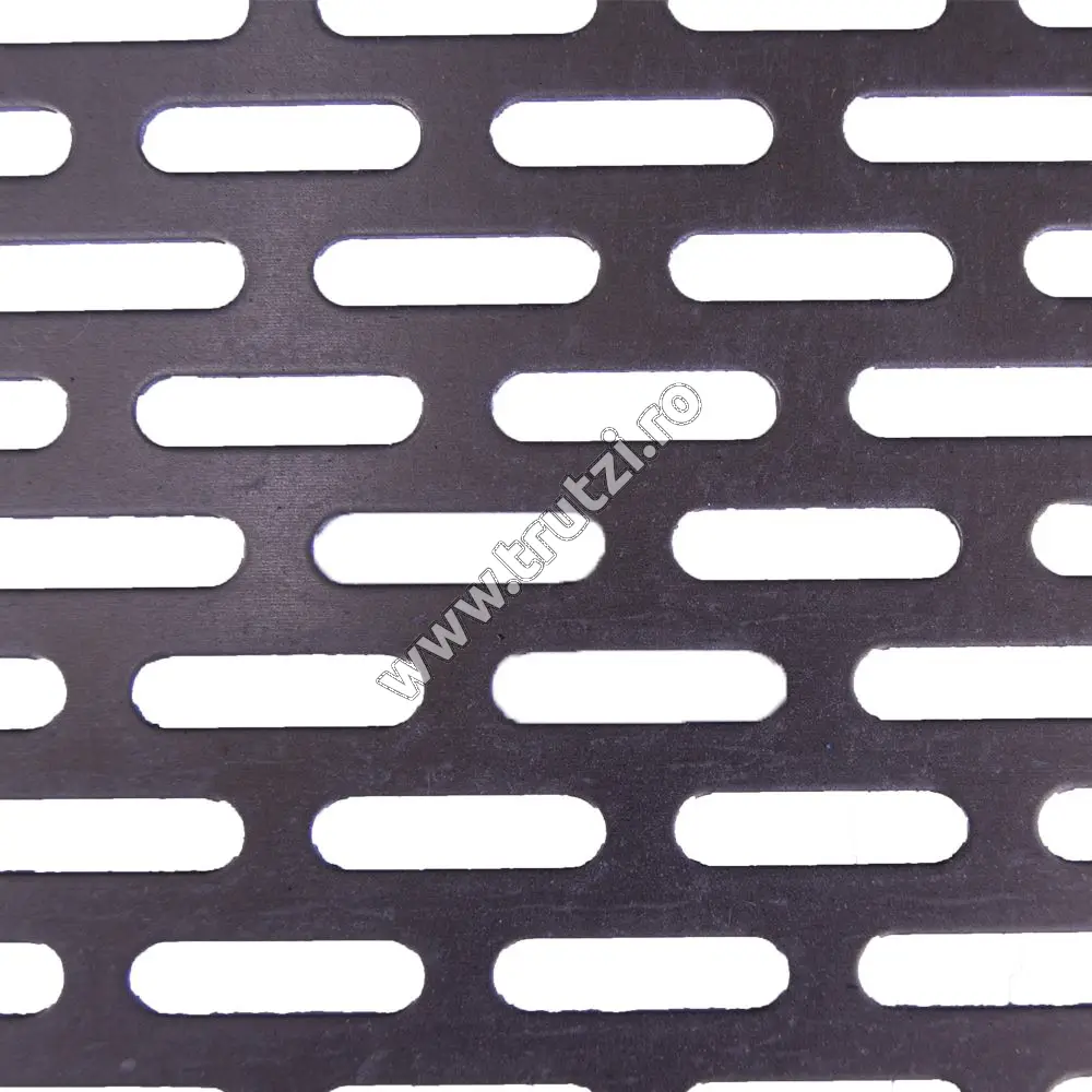 Imagine tabla perforata cu gauri alungite otel, 2000x1000mm, gr. 1mm