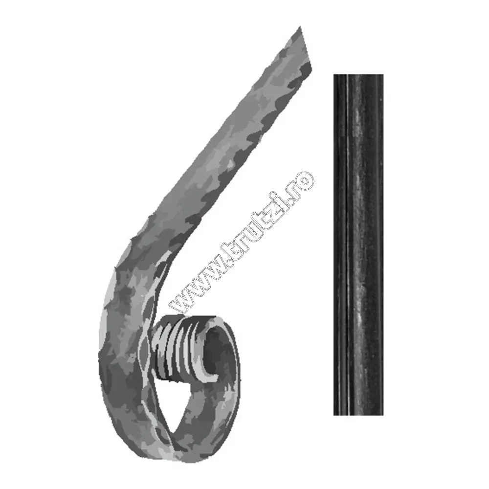 Imagine terminatie mana curenta sect. 40x11mm, fi 100mm, l 200mm