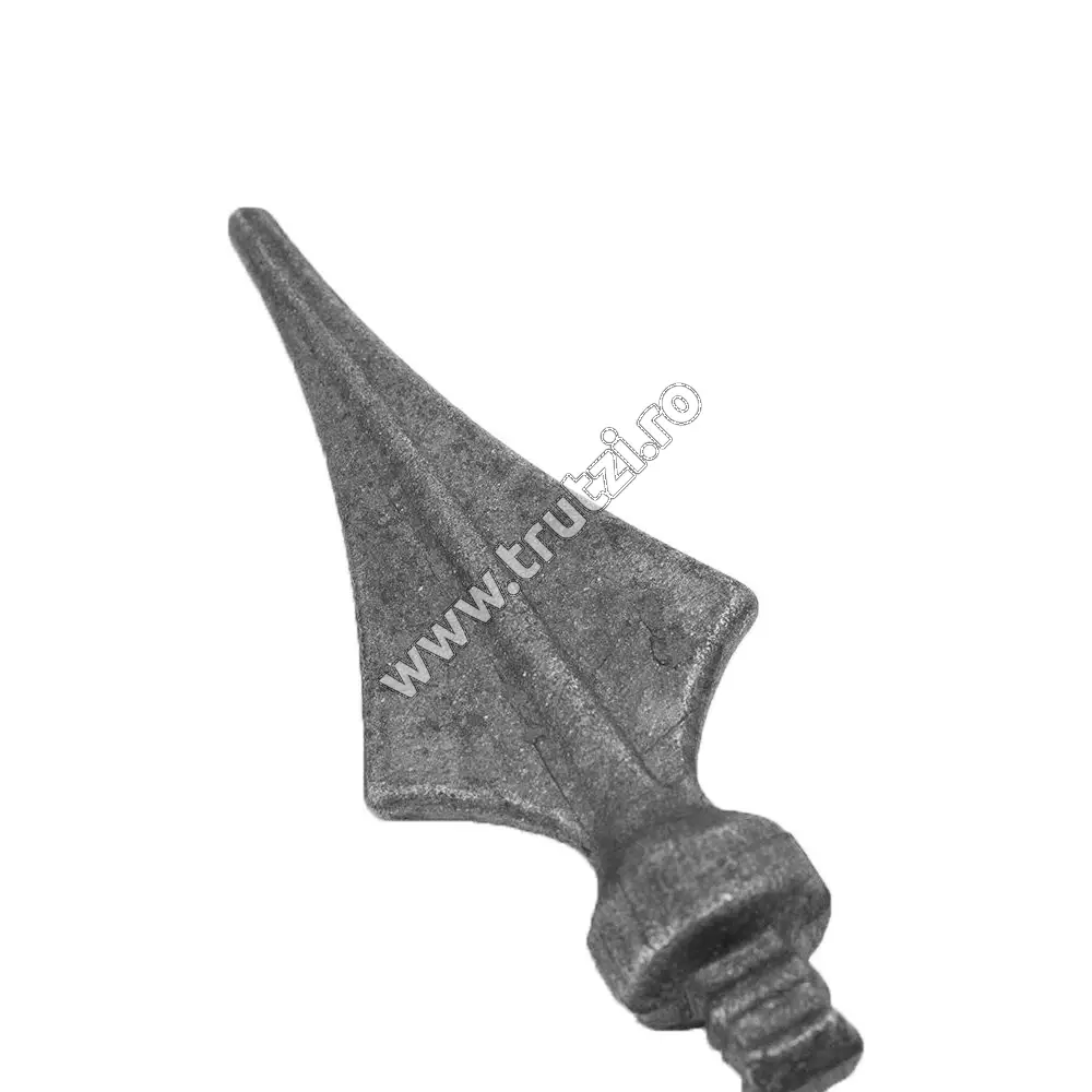 Vârf din oțel bază 12x12mm, H 120mm, L 43mm
