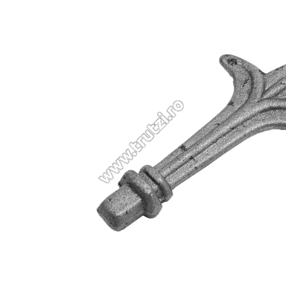 Vârf din oțel bază 12x12mm, H 123mm, L 55mm