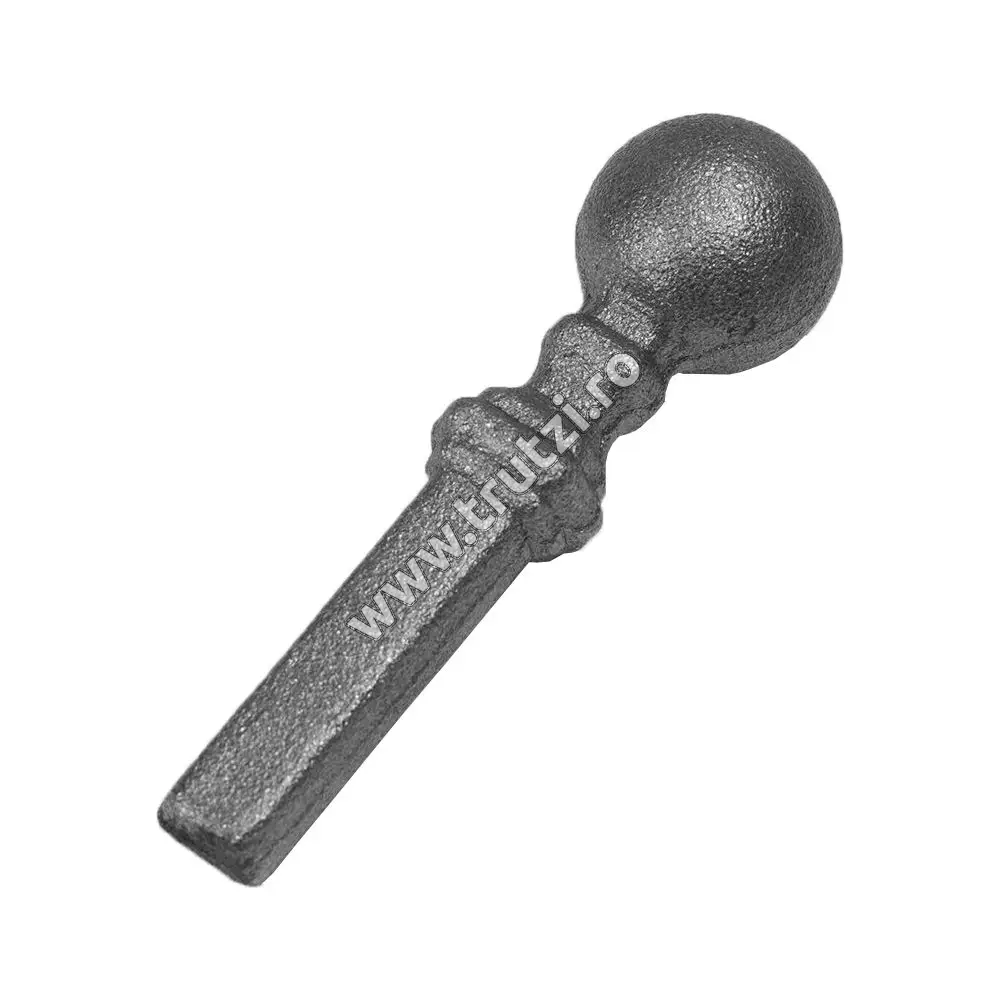 Vârf din oțel bază 12x12mm, H 95mm, L 27mm