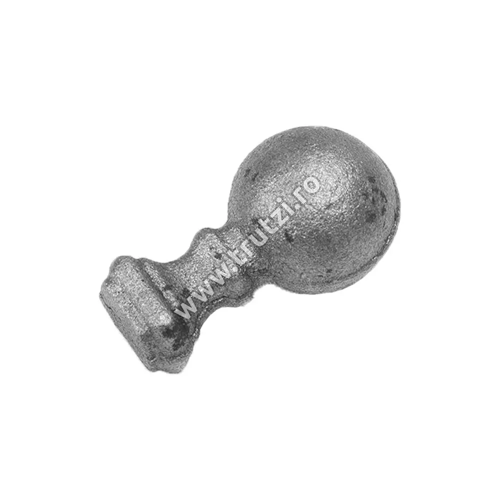 Vârf din oțel bază 14x14mm, H 50mm, L 28mm
