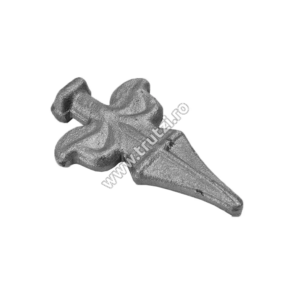 Vârf din oțel bază 15x15mm, H 75mm, L 45mm