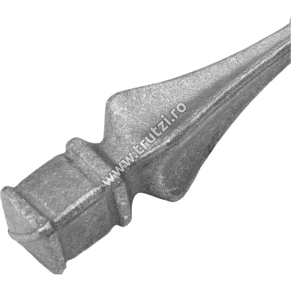 Vârf din oțel bază 32x32mm, H 160mm, L 40mm