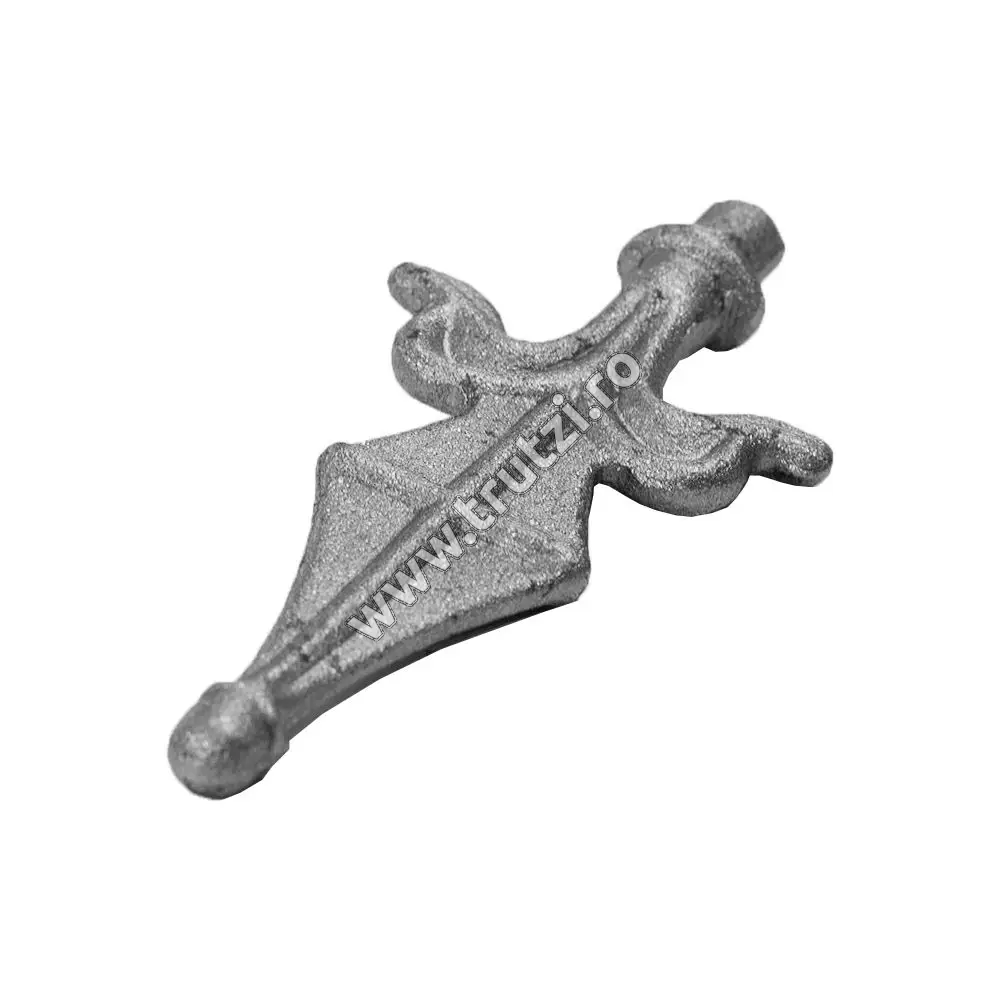 Vârf din oțel bază fi 12mm, H 130mm, L 60mm