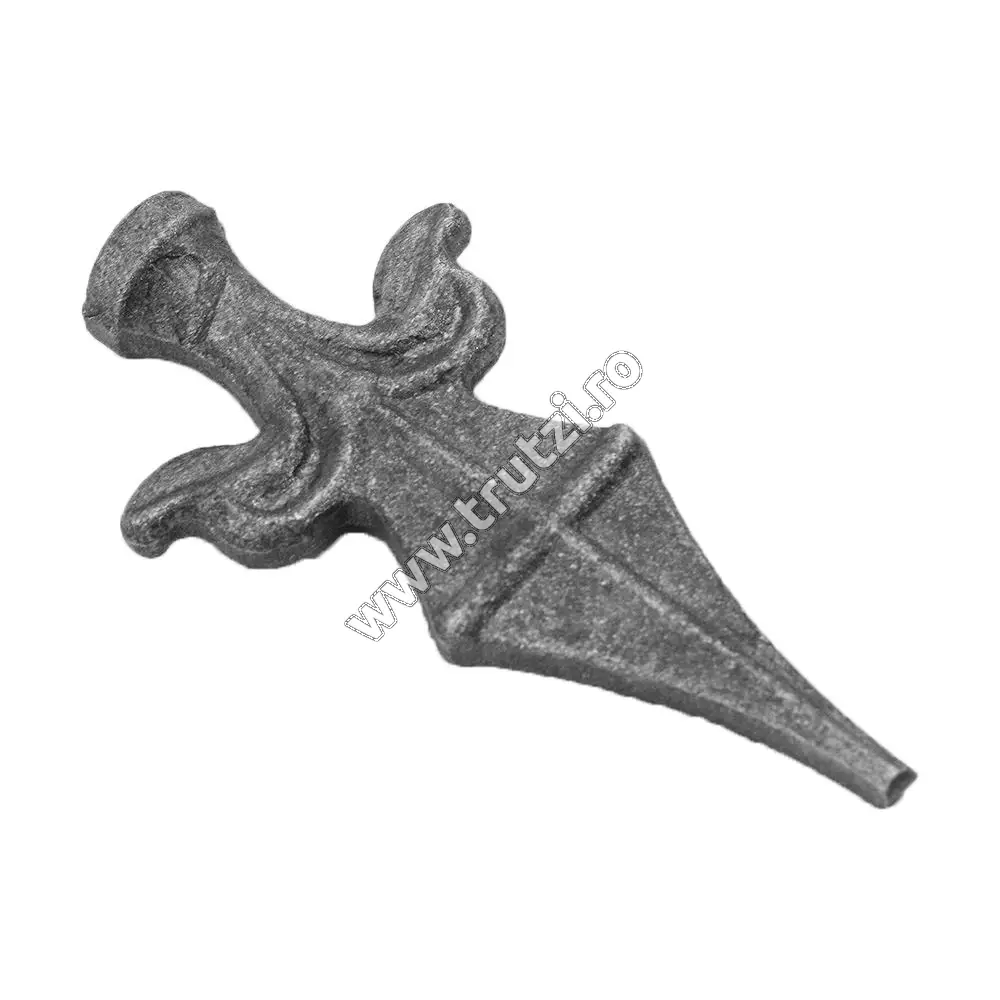 Vârf din oțel bază fi 20mm, H 115mm, L 58mm
