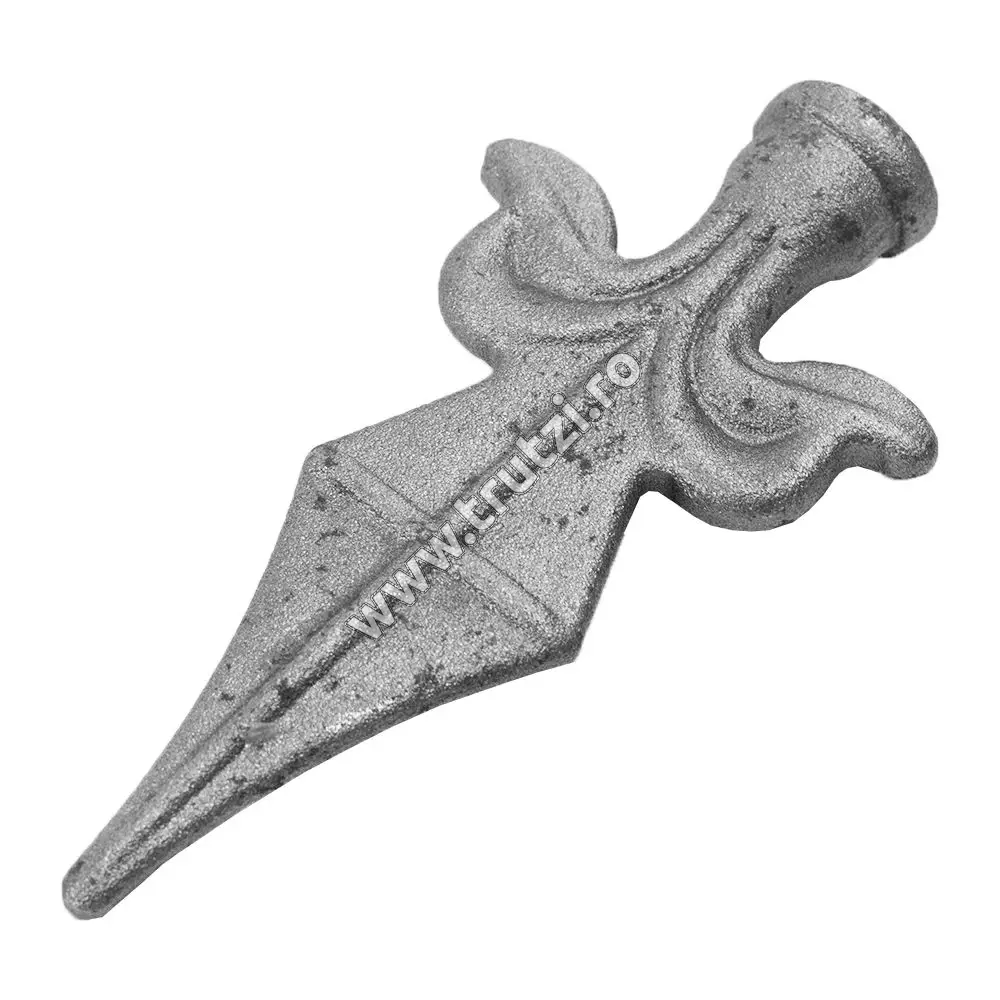 Vârf din oțel bază fi 26mm, H 138mm, L 68mm