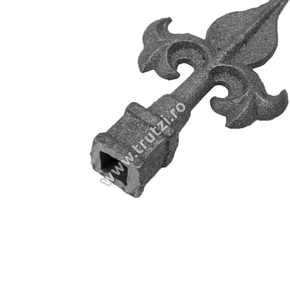 Vârf turnat gaură 12x12mm, H 115mm, L 65mm