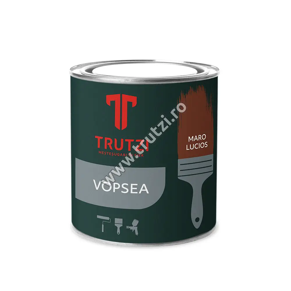 Imagine vopsea maro lucios 2.5 l