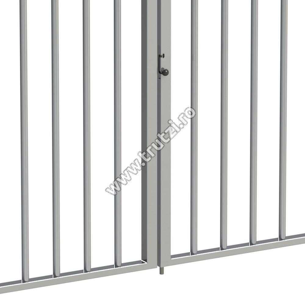 Zăvor vertical și mascat Gatemaster, pentru poartă dublă, cdd
